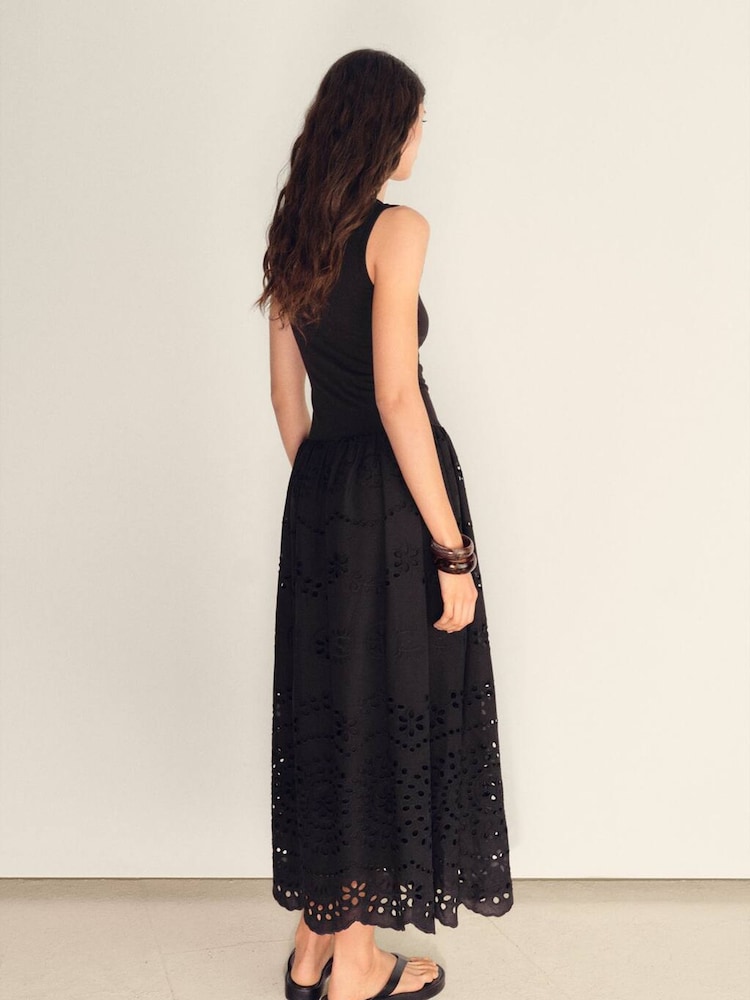 mango embroidered maxi dress Mango Maxi Dress with Embroidery