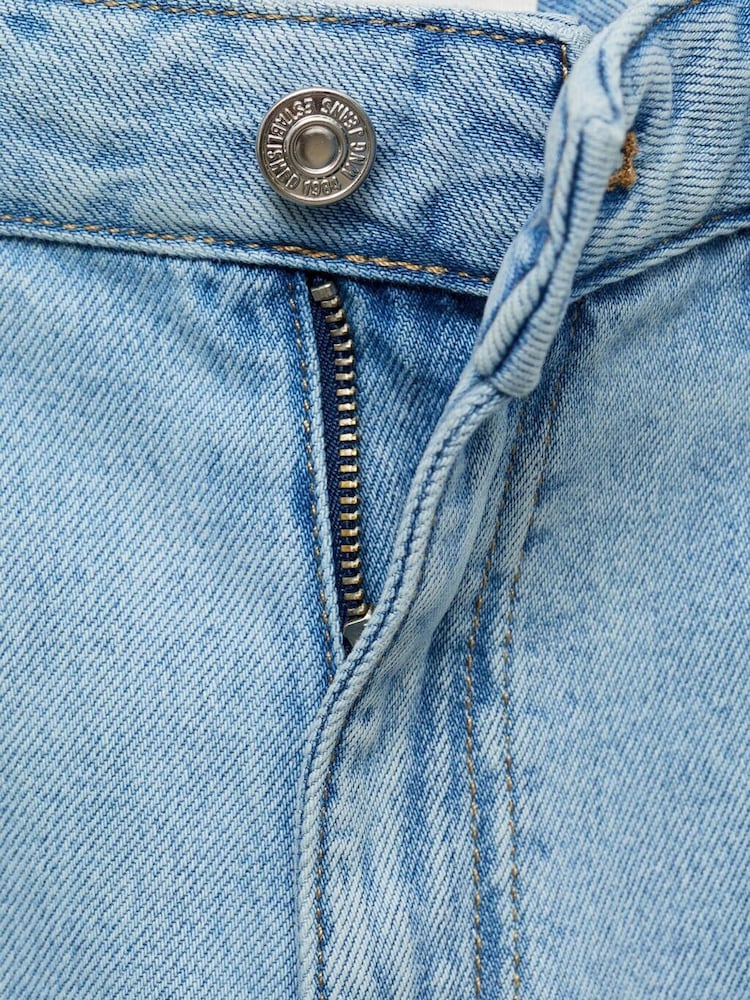 Mango Blue Gala Wide Leg Crop Jeans - Image 5 of 5