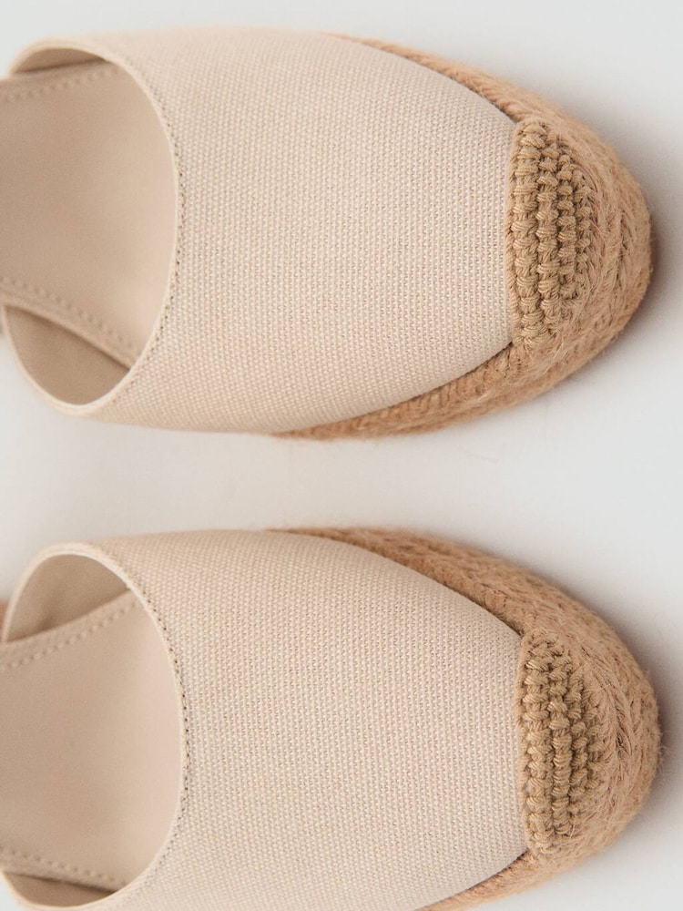 Mango Cream Wedge Sandals - Image 3 of 3