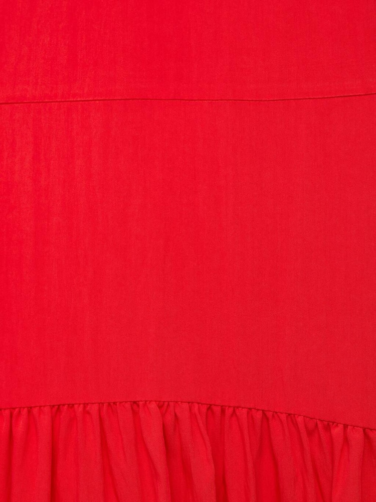 Mango Red Sleeveless A-Line Midi Dress - Image 6 of 6 Mango Red Sleeveless A-Line Midi Dress - Image 6 of 6