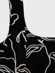 Mango Black Printed Waistcoat - Image 5 of 5