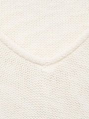 Mango White V-Neck Lightweight Jumper - Image 2 of 2