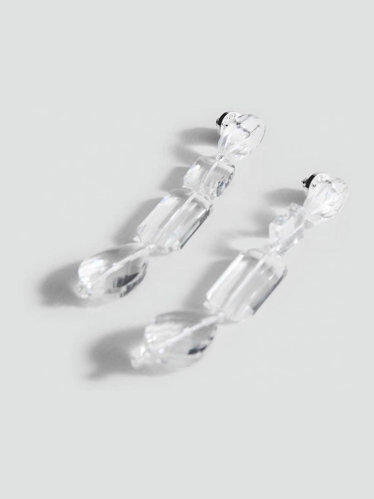 Mango Blue Glass Drop Earrings - Image 2 of 2