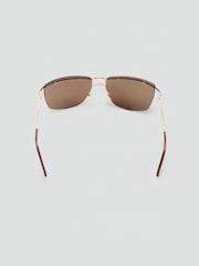 Mango Gold Surpriya Lele Metal Frame Sunglasses - Image 3 of 3