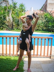Aden + Anais Black Baby Waterland Carrier Swimming Accessories - Image 1 of 12
