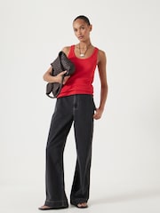 Hush Black Drew Wide Leg Jeans - Image 1 of 5