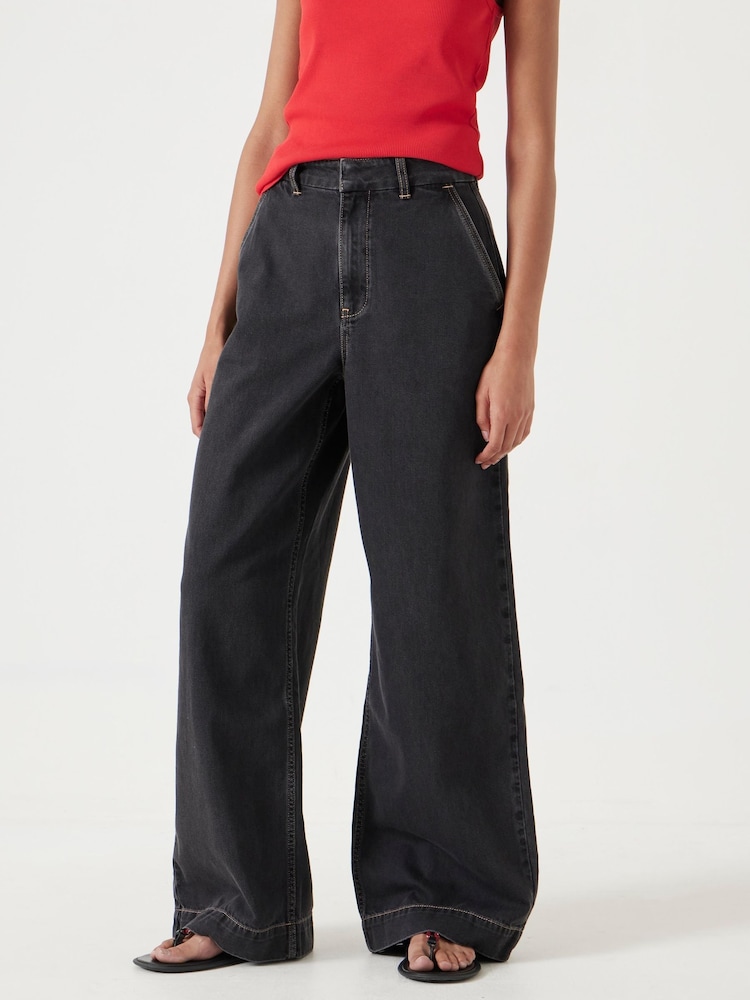 Hush Black Drew Wide Leg Jeans - Image 2 of 5