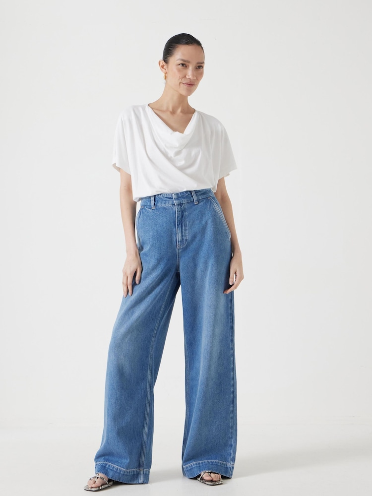 Hush Blue Drew Wide Leg Jeans - Image 1 of 5