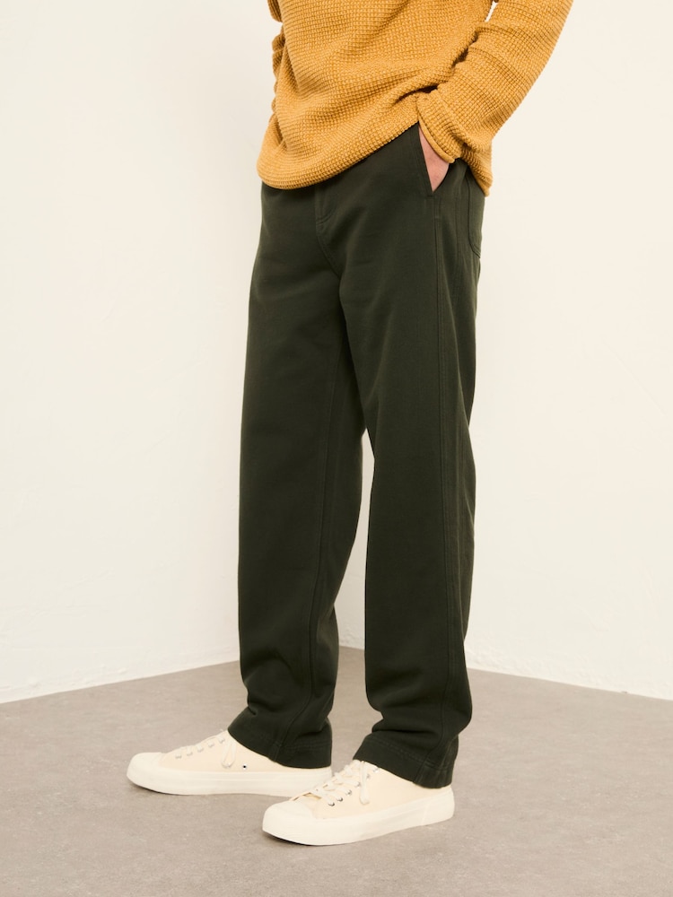 FatFace Ladram Dark Green Relaxed Pull On Trousers - Image 1 of 6 FatFace Ladram Dark Green Relaxed Pull On Trousers - Image 1 of 6