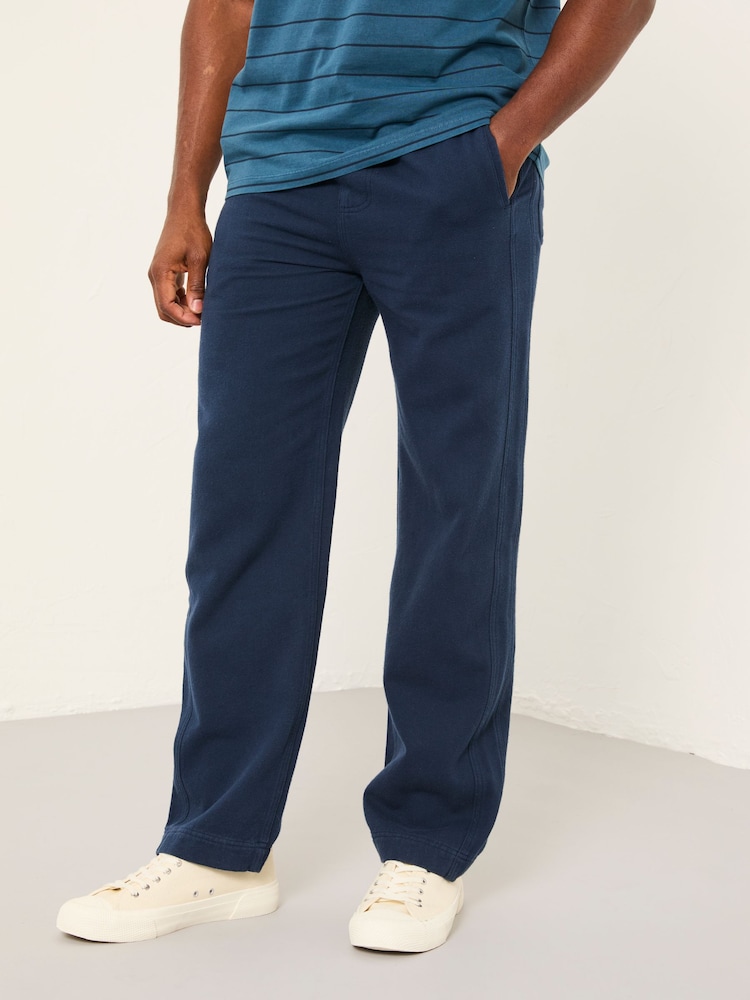 FatFace Ladram French Navy Relaxed Pull On Trousers - Image 1 of 6 FatFace Ladram French Navy Relaxed Pull On Trousers - Image 1 of 6