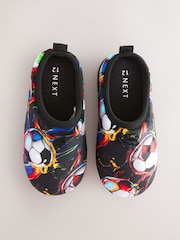 Black/Multi Football Slipper Mules - Image 3 of 5