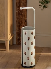 Cream Hamish the Highland Cow Toilet Roll Holder - Image 2 of 4