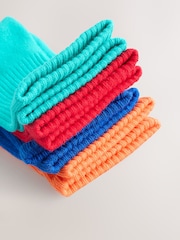 Bright Red/Blue/Orange Sports Socks 4 Pack - Image 2 of 7