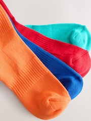Bright Red/Blue/Orange Sports Socks 4 Pack - Image 3 of 7
