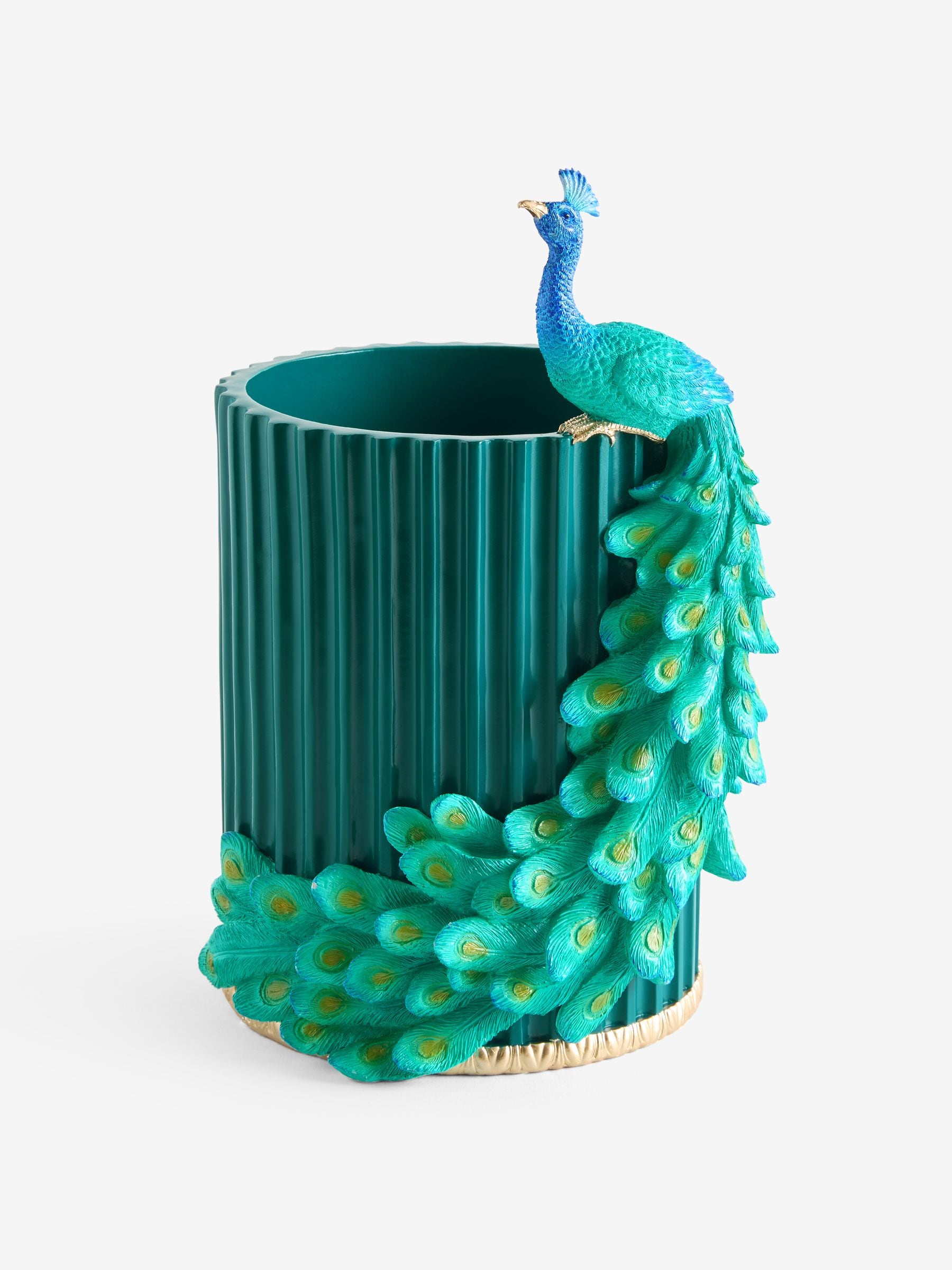 Buy Blue Peacock Bin from Next USA