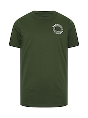 BadRhino Big & Tall Green Circle Logo 100% Cotton T-Shirt - Image 3 of 6