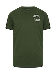 BadRhino Big & Tall Green Circle Logo 100% Cotton T-Shirt - Image 6 of 6