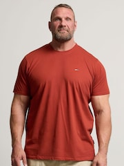 BadRhino Big & Tall Brown Plain 100% Cotton T-Shirts 3 Pack - Image 2 of 9
