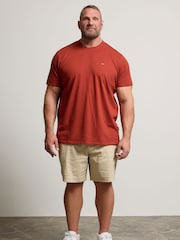 BadRhino Big & Tall Brown Plain 100% Cotton T-Shirts 3 Pack - Image 3 of 9