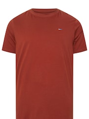 BadRhino Big & Tall Brown Plain 100% Cotton T-Shirts 3 Pack - Image 9 of 9
