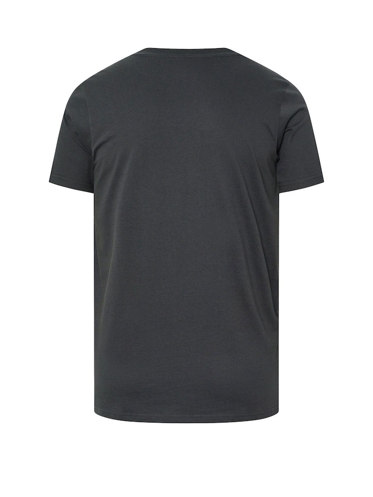 BadRhino Big & Tall Grey West Rodeo 100% Cotton T-Shirt - Image 2 of 2