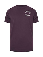 BadRhino Big & Tall Purple Circle Logo 100% Cotton T-Shirt - Image 1 of 2