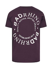 BadRhino Big & Tall Purple Circle Logo 100% Cotton T-Shirt - Image 2 of 2