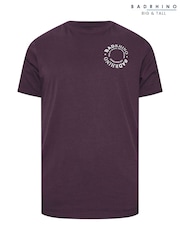 BadRhino Big & Tall Purple Circle Logo 100% Cotton T-Shirt - Image 1 of 6
