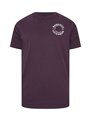 BadRhino Big & Tall Purple Circle Logo 100% Cotton T-Shirt - Image 3 of 6