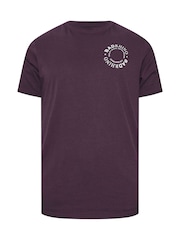 BadRhino Big & Tall Purple Circle Logo 100% Cotton T-Shirt - Image 6 of 6