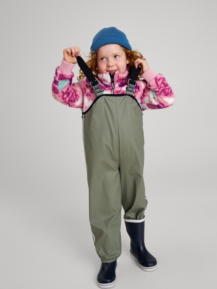 Reima Green Waterproof Rain Puddlesuit Dungarees Lammikko - Image 1 of 8 Reima Green Waterproof Rain Puddlesuit Dungarees Lammikko - Image 1 of 8