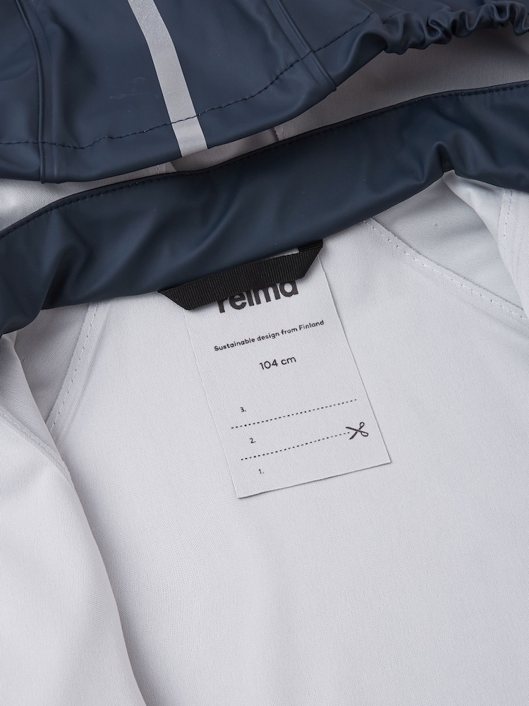Reima Blue Waterproof Raincoat Lampi - Image 6 of 6