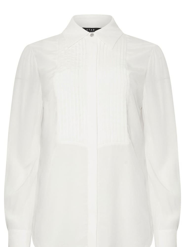 Star by Julien MacDonald White Pintuck Blouse - Image 3 of 3