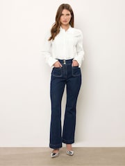 Star by Julien MacDonald White Pintuck Blouse - Image 4 of 6