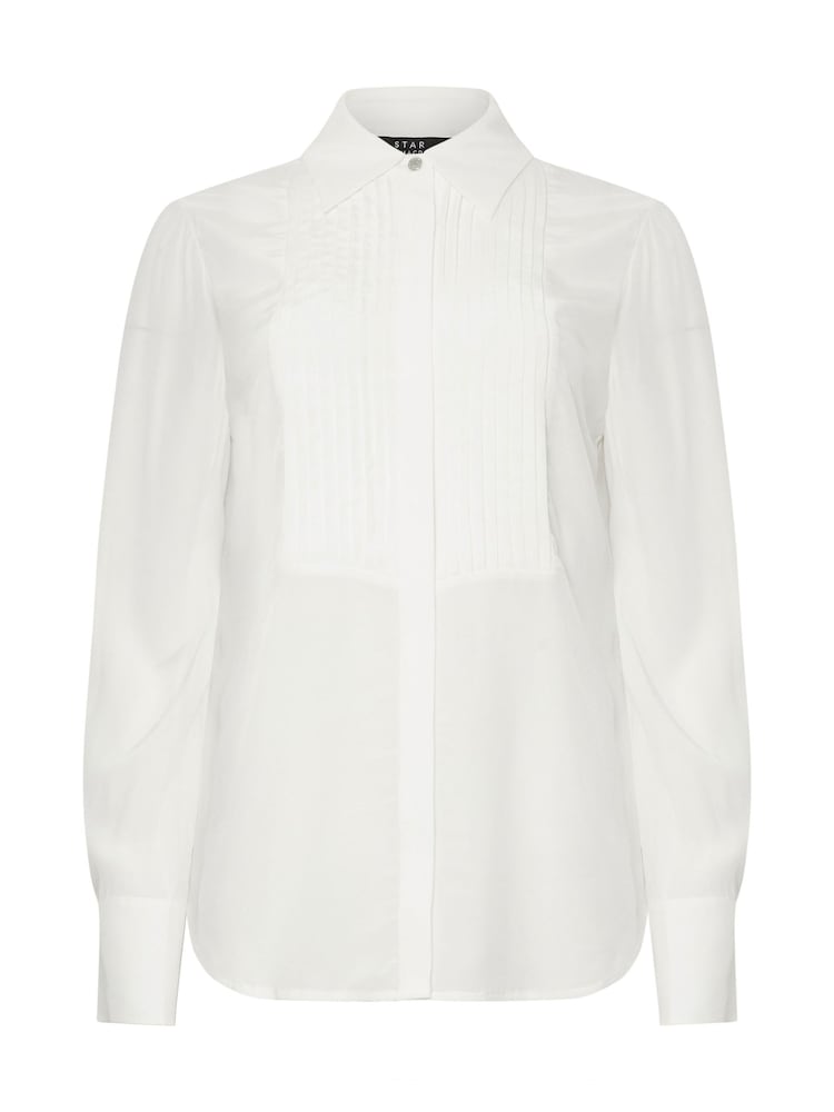 Star by Julien MacDonald White Pintuck Blouse - Image 6 of 6