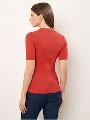 Star by Julien MacDonald Orange Knitted Pocket Top - Image 2 of 6