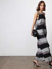 Religion Black Unknown Maxi Dress In Tie Dye Stripe Dress - Image 7 of 7