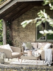 Cotswold Company 4 Piece Natural Ashcroft Garden Lounge Set - Image 1 of 4