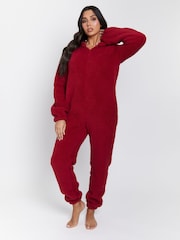Loungeable Red Sherpa XL Ears Teddy All-In-One - Image 3 of 5