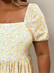 Yours Curve Anglaise Peplum Pico Top - Imagen 4 de 5