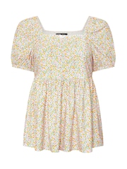 Yours Curve Anglaise Peplum Pico Top - Imagen 5 de 5