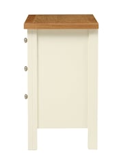 Cotswold Company Classic Cream Simply 3 Drawer Bedside Table - Image 3 of 6