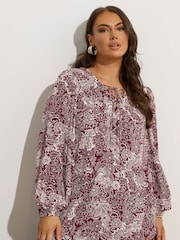 Castanho - Blusa Smock Yours Curve Lattice - Imagem 1 de 5