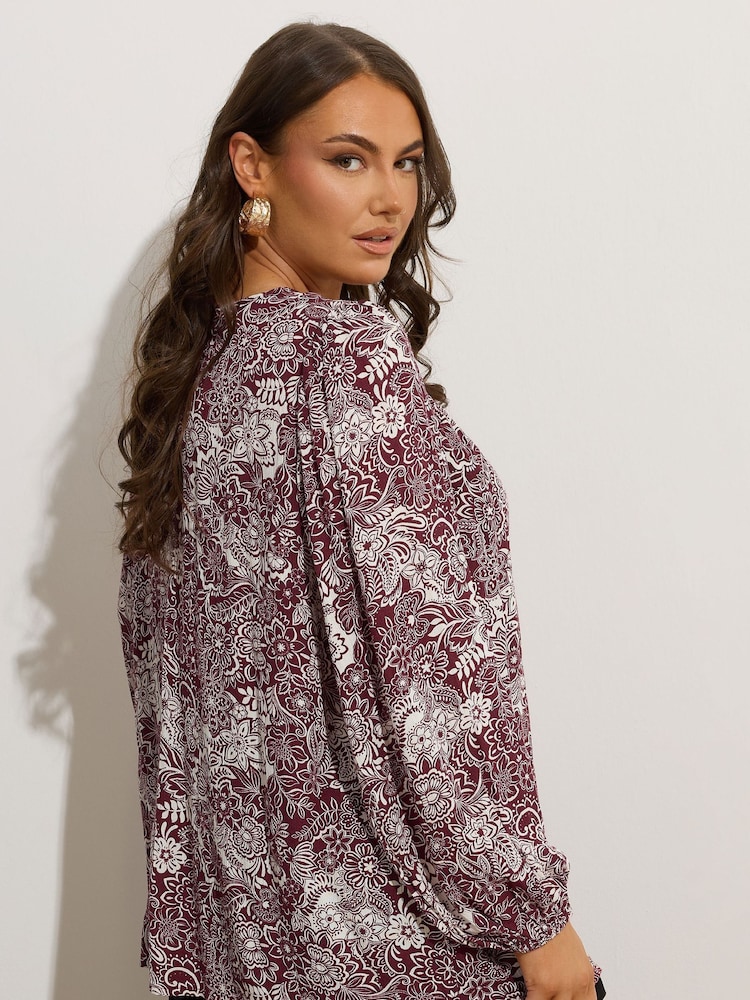Castanho - Blusa Smock Yours Curve Lattice - Imagem 2 de 5