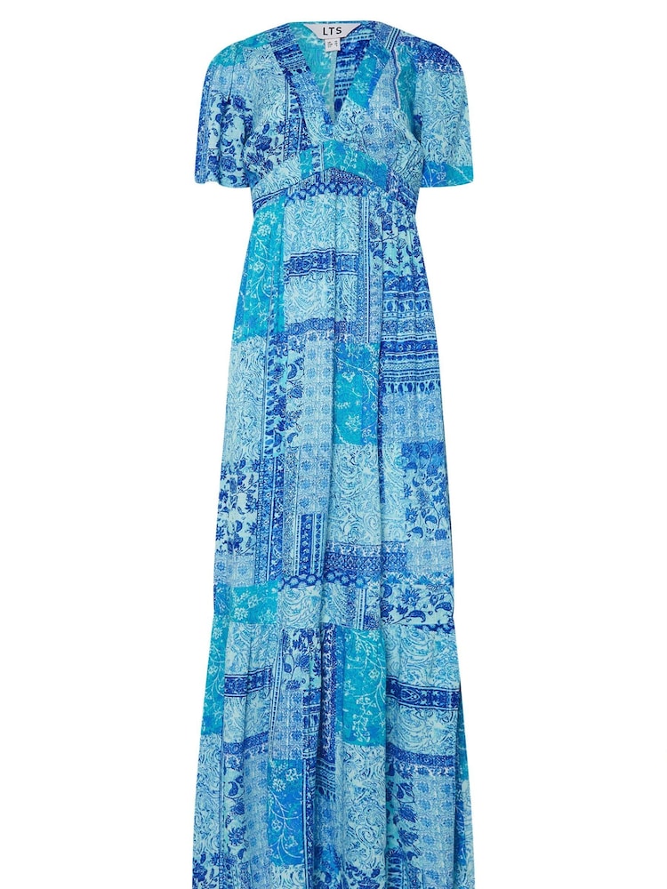 Long Tall Sally Blue Crinkle Maxi Dress - Image 5 of 5
