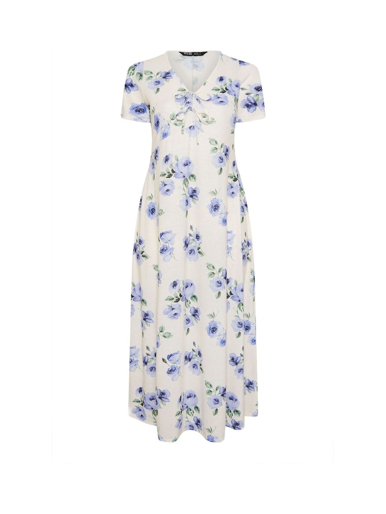 Yours Curve White Bow Front Dress - Image 5 of 5