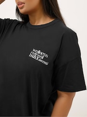 Preto - Camiseta ativa Yours Curve Wellness Retreat - Imagem 4 de 6