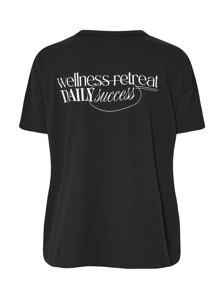 Preto - Camiseta ativa Yours Curve Wellness Retreat - Imagem 6 de 6