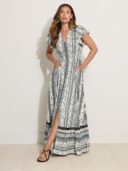 Long Tall Sally Grey Button Maxi Dress - Image 1 of 5