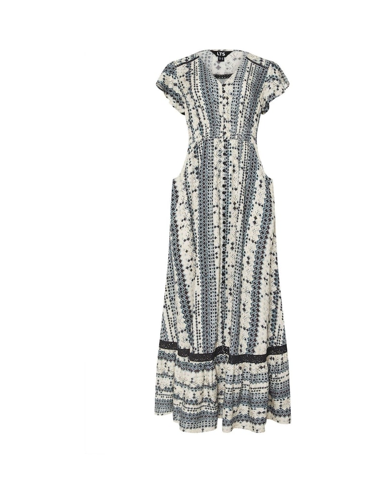 Long Tall Sally Grey Button Maxi Dress - Image 5 of 5